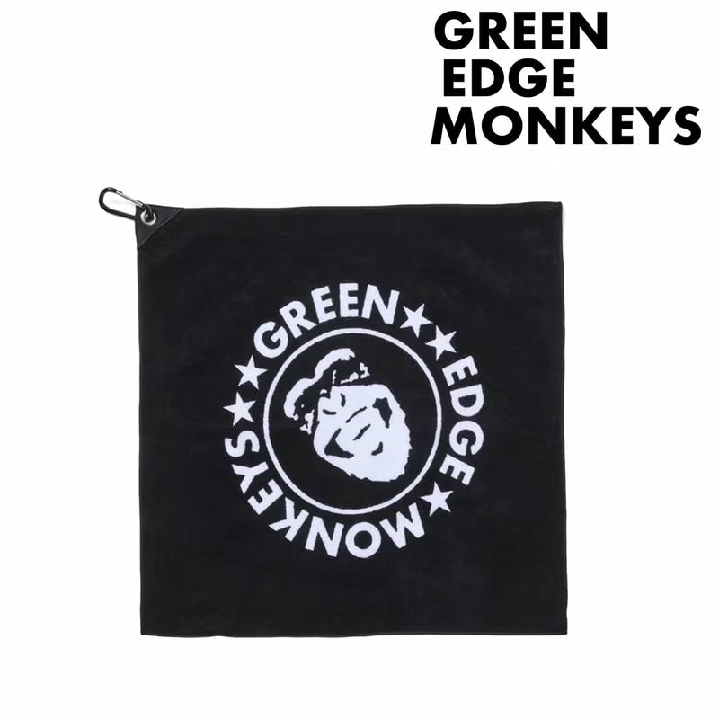 【GreenEdge Monkeys/グリーンエッジ モンキーズ】 40367701 　Golf marker Monkeys towel　カラビナ付き　タオル