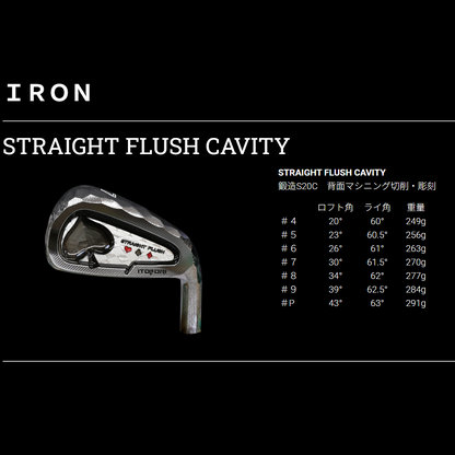 ITOBORI　STRAIGHT FLUSH CAVITY　IRON　単品アイアン