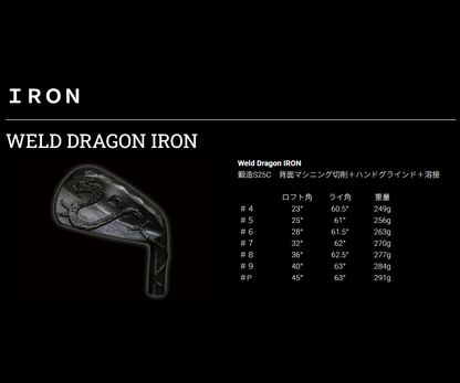 ITOBORI　Weld Dragon　IRON　単品アイアン