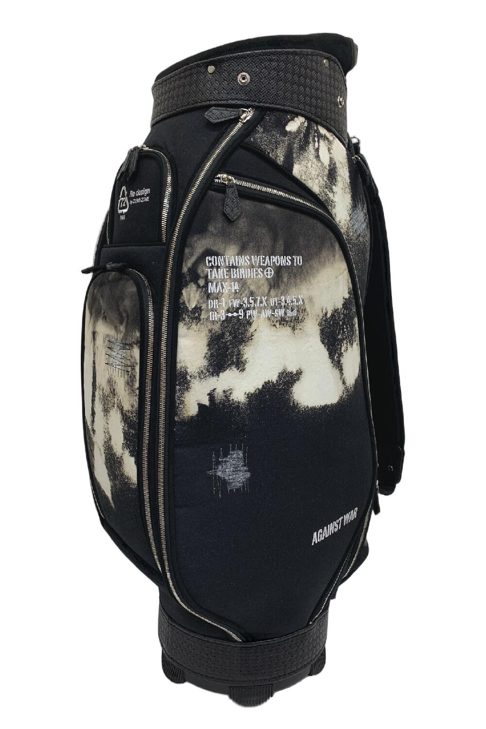 ZEROZONE CADDIE BAG ZZ25-CB01BS ゼロゾーン キャディバッグ キャディーバッグ ゴルフバッグ ゴルフバック 正規品 レディース メンズ 【ZEROZONE ブラックシリーズ】